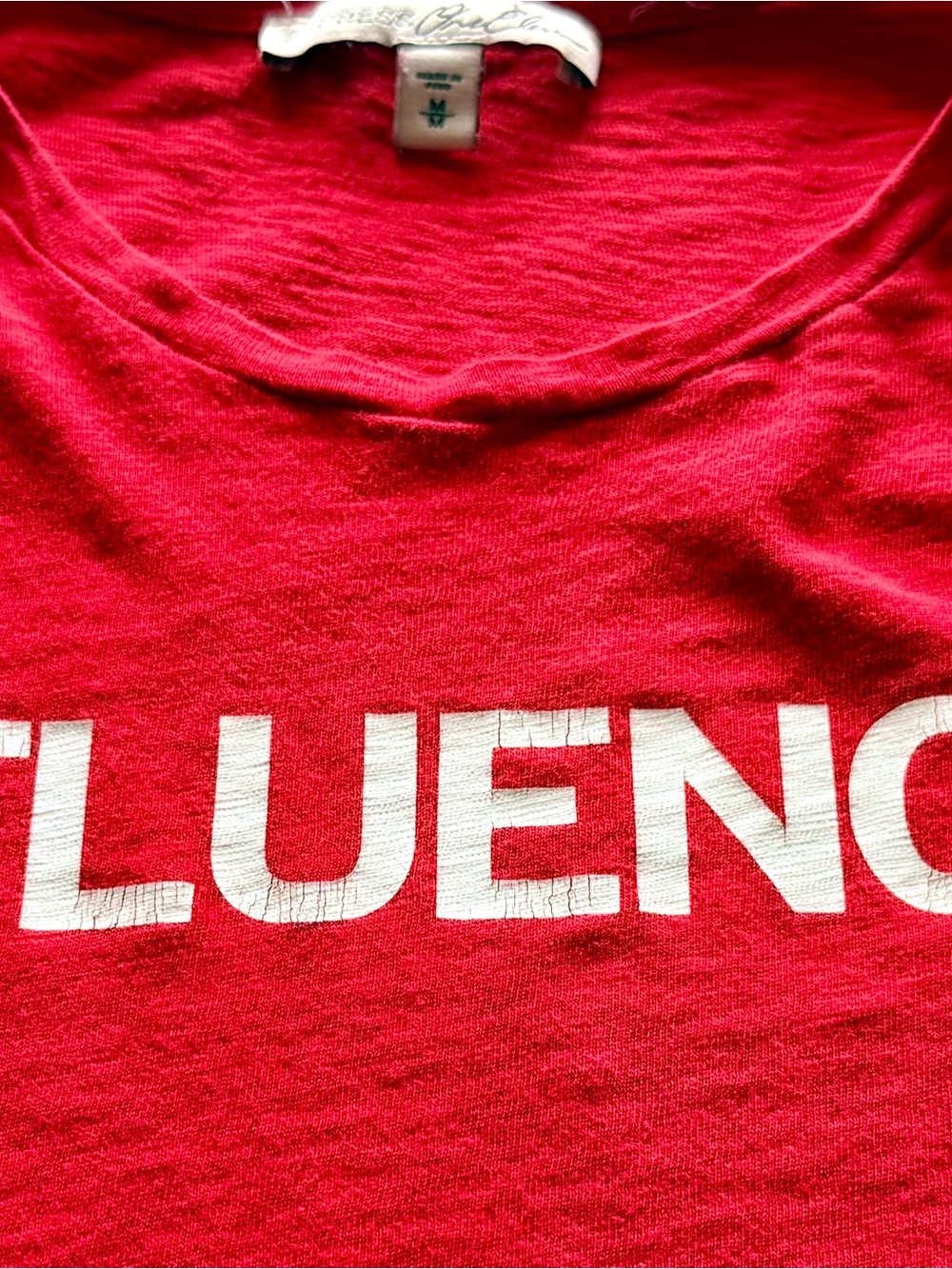 Express - INFLUENCER Graphic T-Shirt - M - Red